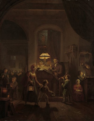 La scuola notturna da George Gillis Haanen