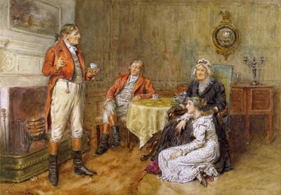 Un cacciatore che racconta una storia da George Goodwin Kilburne