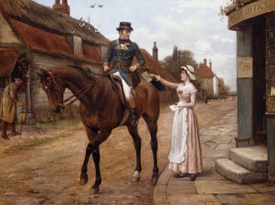 Raccogliendo la posta da George Goodwin Kilburne