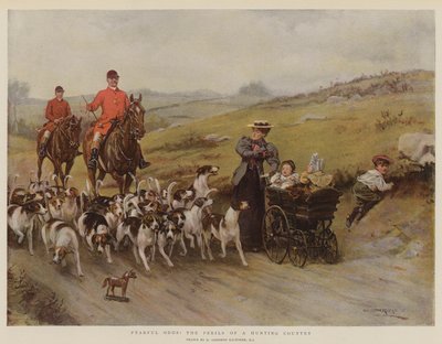 Probabilità spaventose! I pericoli di un paese di caccia da George Goodwin Kilburne