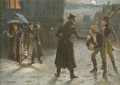 Tirare le Palle di Neve ai Guardiani: Una Burla Natalizia nei Tempi di Tom e Jerry da George Goodwin Kilburne