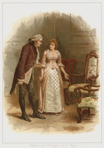 Sophia, Lady Newdegate, e Sir Roger da George Goodwin Kilburne