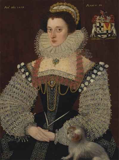 Frances, Lady Brydges (ca. 1553-1623) da George Gower