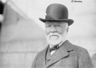 Andrew Carnegie a New York al ritorno dall