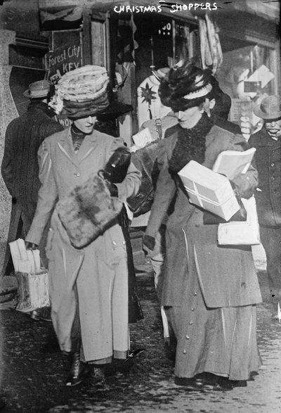Acquirenti natalizi, c.1910 da George Grantham   Bain News Service Bain