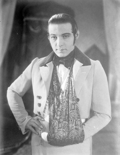 Valentino sul set di 
