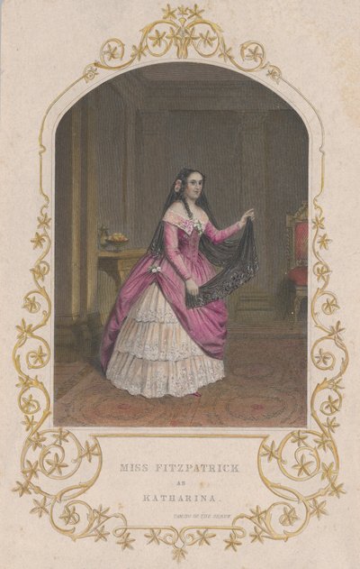Miss Fitzpatrick come Katharina in La bisbetica domata da George Greatbach