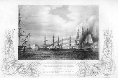 Il bombardamento di Odessa, Ucraina, durante la Guerra di Crimea, 1854 1857 da George Greatbatch