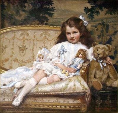 Ritratto di Marjorie Cohen, 5 anni da George Hall Neale