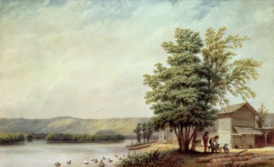 Cirro Cumulus - Case in una piantagione di tabacco, Virginia, c.1830-40 da George Harvey