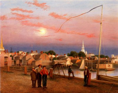 Newport, fine della giornata, 1851 da George Harvey