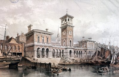 Billingsgate Wharf e Mercato, Londra da George Hawkins