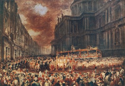 Prima visita di stato della Regina Vittoria alla Città di Londra, 1837 da George Hayter