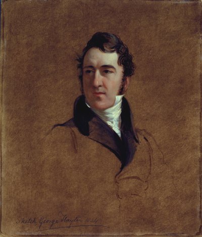 Schizzo di ritratto di John Poulter, 1834 da George Hayter