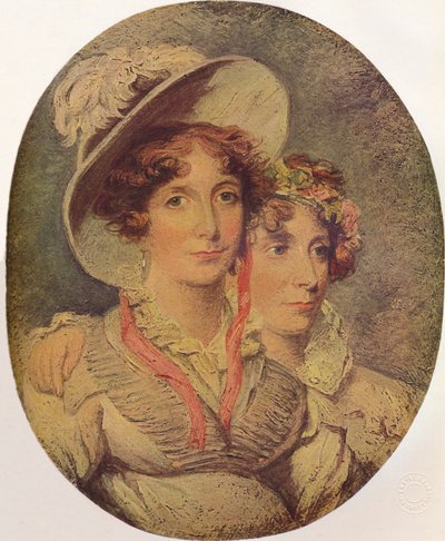 Principessa Amelia di Brunswick e sua figlia Principessa Charlotte da George Hayter