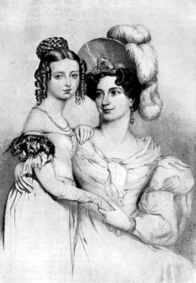 Principessa Vittoria e sua madre nel 1834 da George Hayter