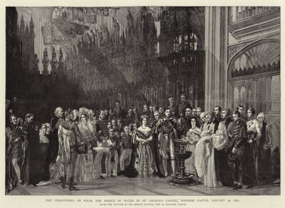 Il battesimo di S.A.R. il Principe di Galles nella Cappella di San Giorgio, Castello di Windsor, 25 gennaio 1842 da George Hayter