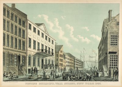 Edificio Tontine, Wall Street, N.Y., 1797 da George Hayward