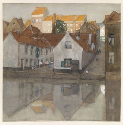 Quartiere povero a Gent da George Hendrik Breitner (signed by artist)
