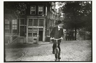 Ciclista sul Keizersgracht ad Amsterdam da George Hendrik Breitner