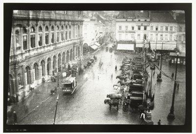 Veduta della Stazione Bruxelles-Nord e della Piazza Rogier a Bruxelles da George Hendrik Breitner