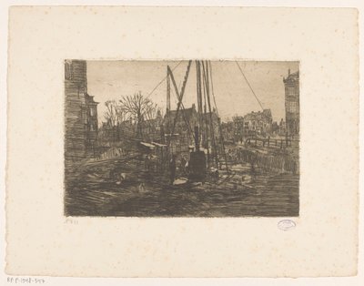 Palificazioni in Raadhuisstraat ad Amsterdam da George Hendrik Breitner