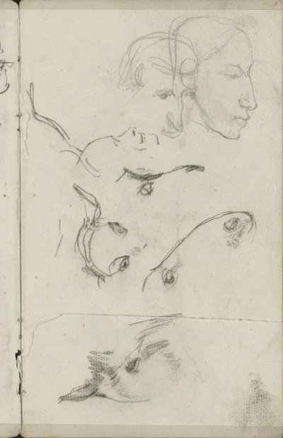 Teste di cavalli e persone da George Hendrik Breitner
