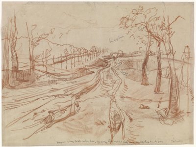 Schizzo di una strada di campagna da George Hendrik Breitner