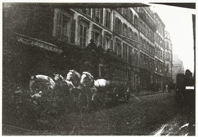 Veduta di strada con cavalli e carrozza a Parigi da George Hendrik Breitner