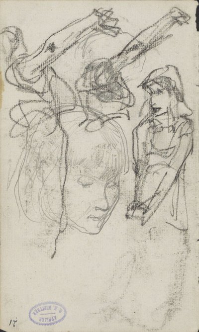 Foglio di studio con donne da George Hendrik Breitner