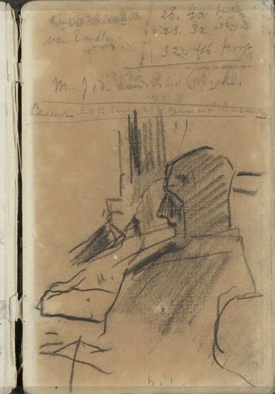 Due uomini seduti da George Hendrik Breitner