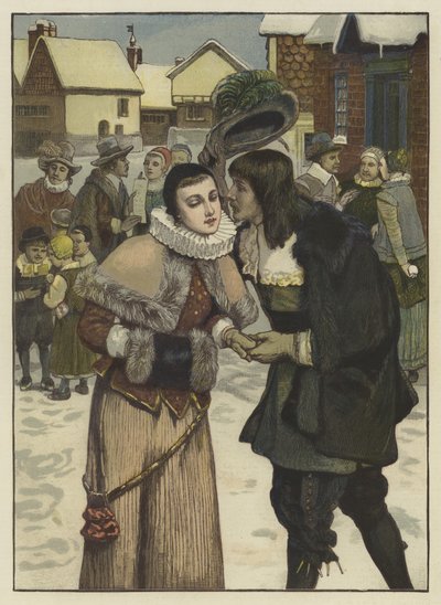 Capodanno nella vecchia New York da George Henry (after) Boughton