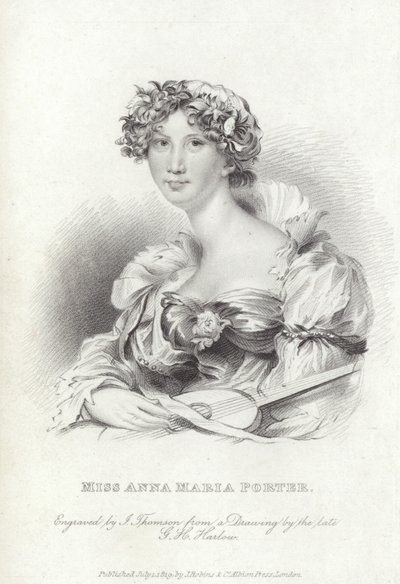 Anna Maria Porter, poetessa e romanziera inglese da George Henry (after) Harlow