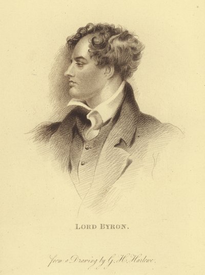 Ritratto di Lord Byron da George Henry (after) Harlow