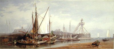 Porto di pesca olandese da George Henry Andrews