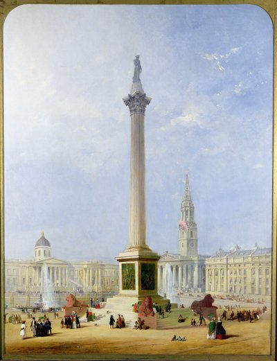 Vista progettata di Trafalgar Square da George Henry Andrews