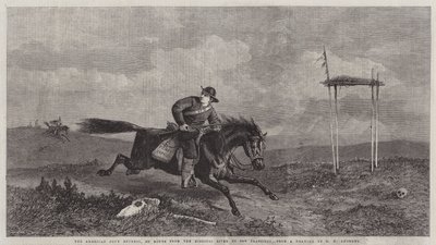 Il Pony Express americano, in viaggio dal fiume Missouri a San Francisco da George Henry Andrews