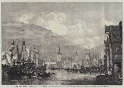 Il Porto, Bergen, Norvegia da George Henry Andrews
