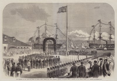 Il progresso del Principe di Galles in Nord America, Sua Altezza Reale sbarca a Halifax da George Henry Andrews