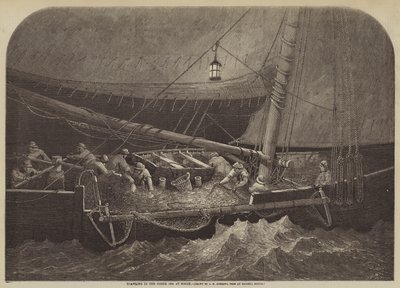 Pesca a strascico nel Mare del Nord di notte da George Henry Andrews