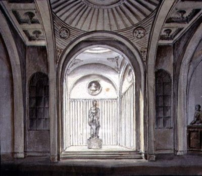 Interno di una galleria scultorea da George Henry Bailey