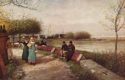 Uno scambio di saluti, c1900 da George Henry Boughton