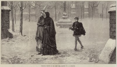 Mattina di Natale nei tempi antichi da George Henry Boughton