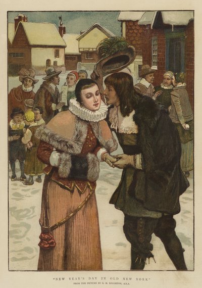 Capodanno nella vecchia New York da George Henry Boughton