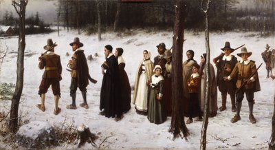 Pellegrini che vanno in chiesa, 1867 da George Henry Boughton