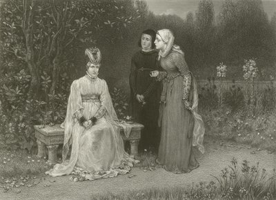 Regina Isabella e le sue dame da George Henry Boughton
