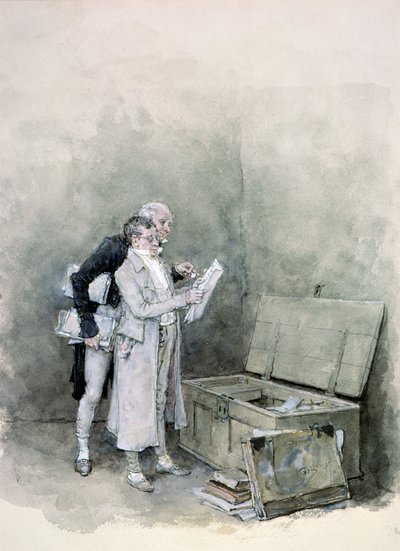 La cassa dei documenti da George Henry Boughton