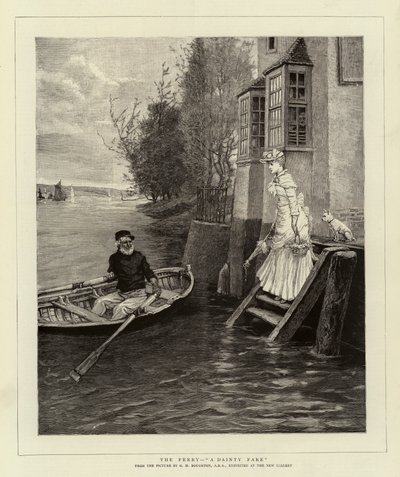 Il traghetto, una deliziosa tariffa da George Henry Boughton
