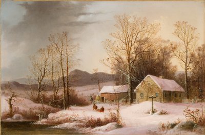 Fattoria in inverno da George Henry Durrie