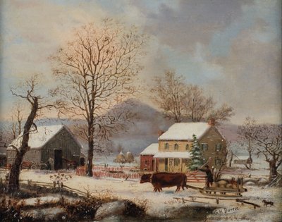 Scena invernale, 1830-60 da George Henry Durrie